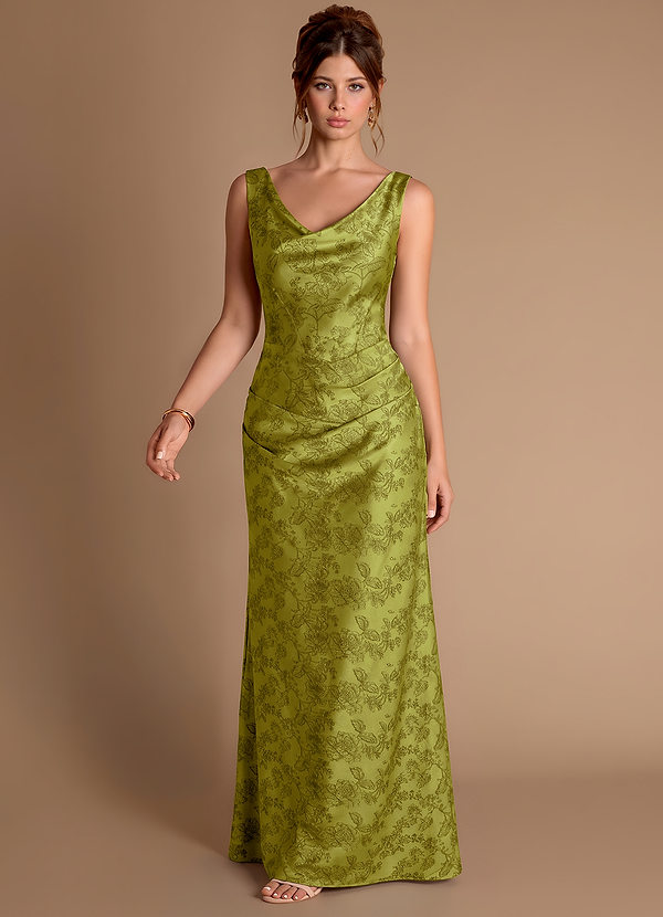 Nerine Moss Brown Maxi Dress image1