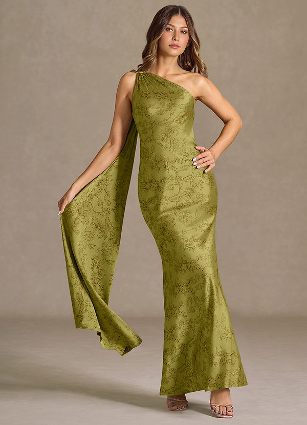 Sapphira Moss Brown Maxi Dress image1