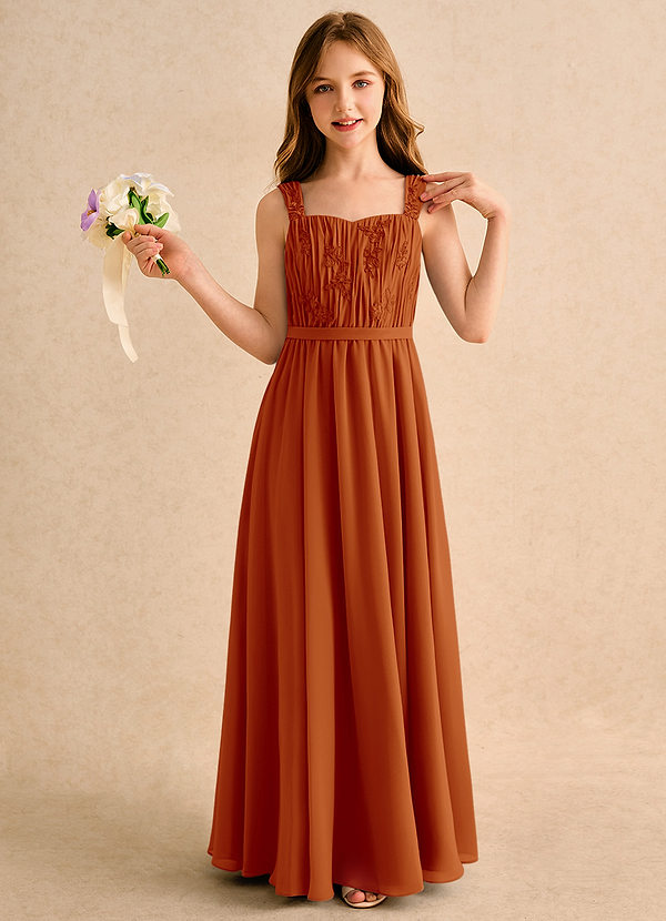 Azazie Koala Junior Formal Klänningar för brudeflicka Klä A-Line i Spets image1