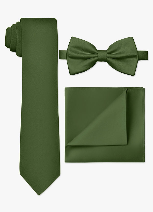 Lilac Plain Satin Tie Set
