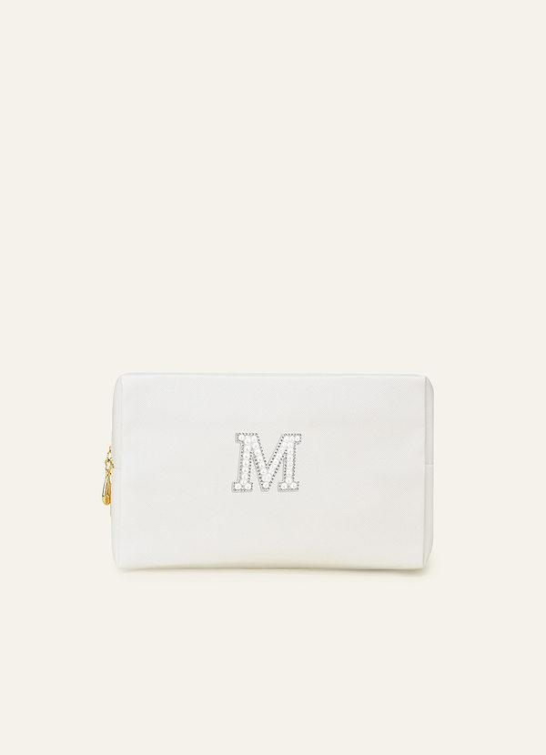 front Initial Letter Cosmetic Bag