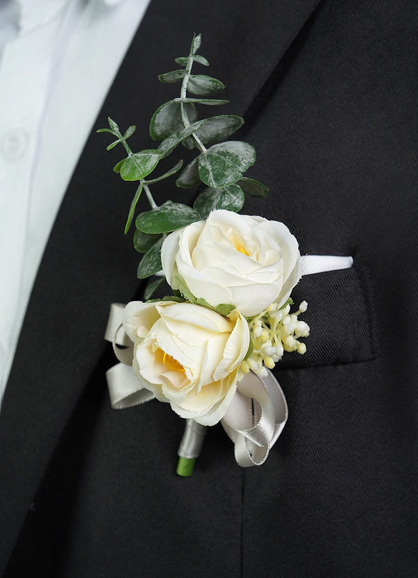 front Groomsmen Rustic Boutonniere