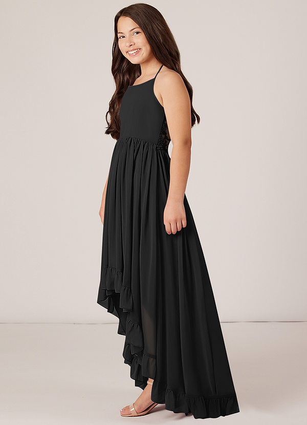 black junior bridesmaid dresses