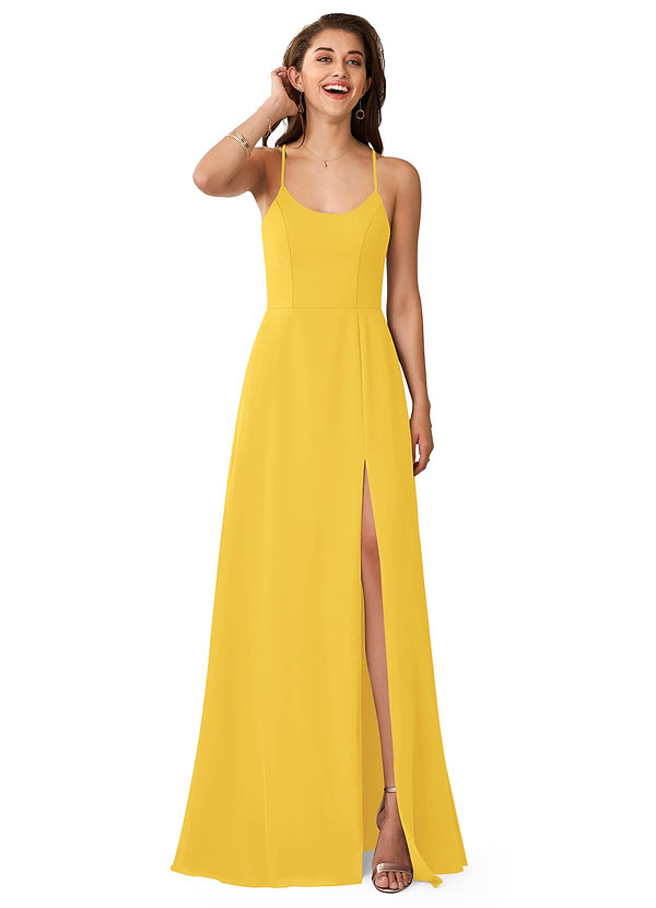 Marigold bridesmaid outlet dress