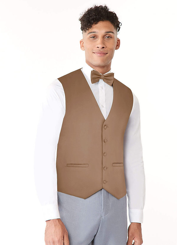 front Gilet en satin extensible