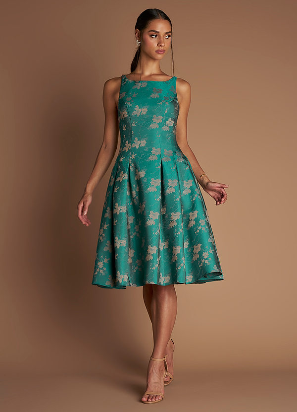 Amryn Dark Teal Mini Dress image1
