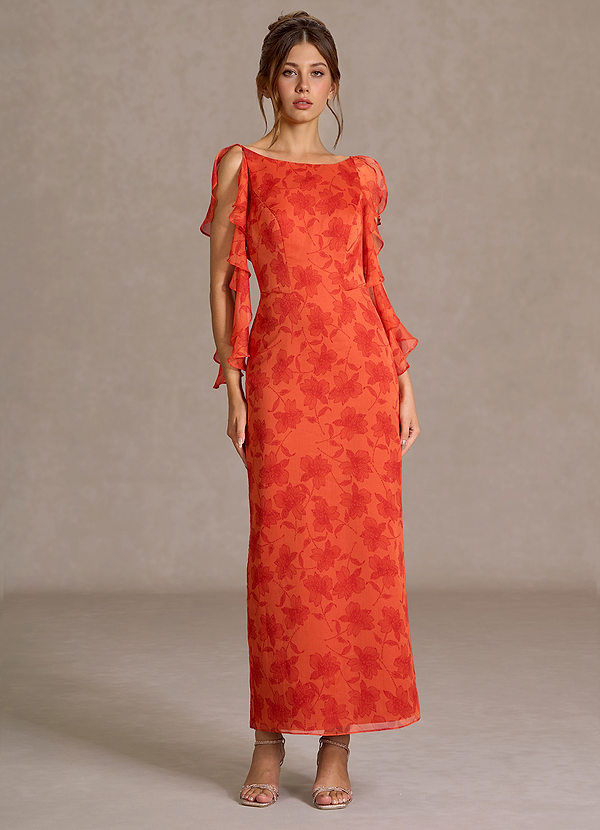 Evinah Tangerine Maxi Dress image1