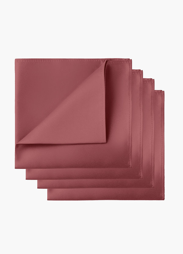 front Ensemble de 4 pochettes en satin mat