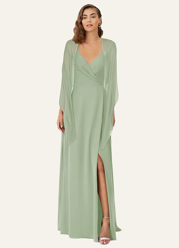 front Azazie Matching Color Ireland Chiffon Shawl