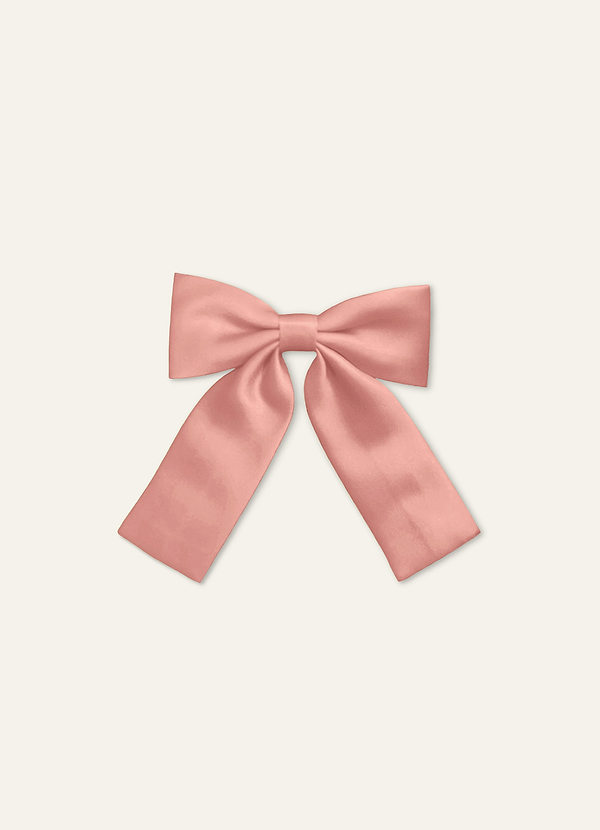 front Hårspännen i satin med rosett för flickor