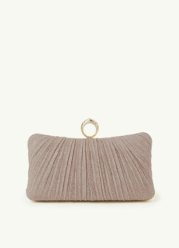 front Bolso de mano fruncido brillante