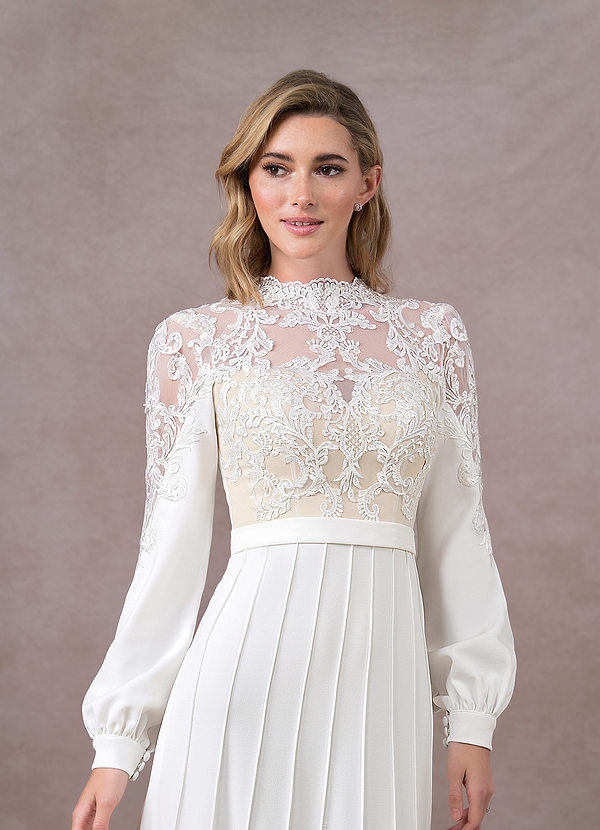 front Azazie Elsa Wedding Dress