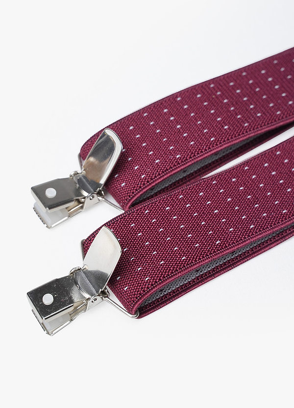 back Dotted Three-Clip Suspenders