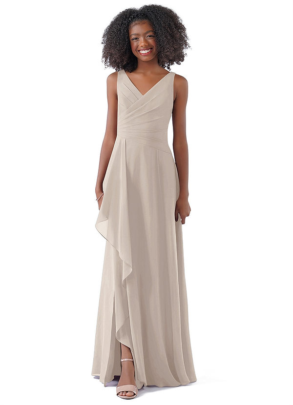Frost Azazie Kori JBD Junior Bridesmaid Dresses Azazie