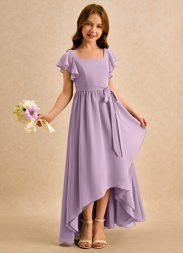 Azazie Milly Girls Formal Klänningar för brudeflicka Klä A-Line i Chiffong Plisserad image1