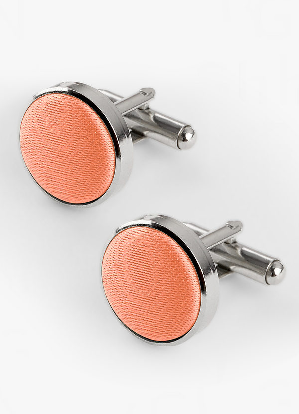 front Rounded Matte Satin Cuff Links