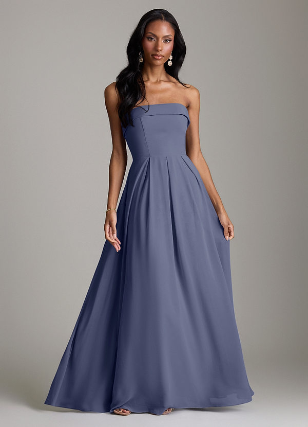 Azazie Lucienne Bridesmaid Dresses Stormy A-Line Strapless Chiffon Convertible Dress image1