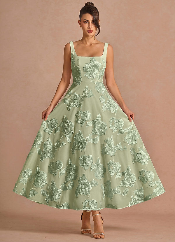 Brynn Light Green Maxi Dress image1