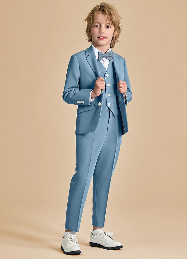 front Oliver Boys Light Blue 5-Piece Suit