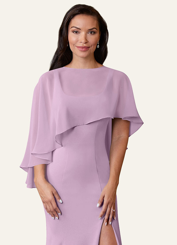 front Azazie Stola In Chiffon Di Colore Coordinato