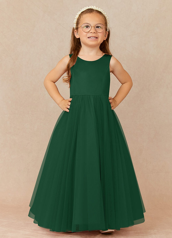 Dark Green Flower Girl Dresses Azazie