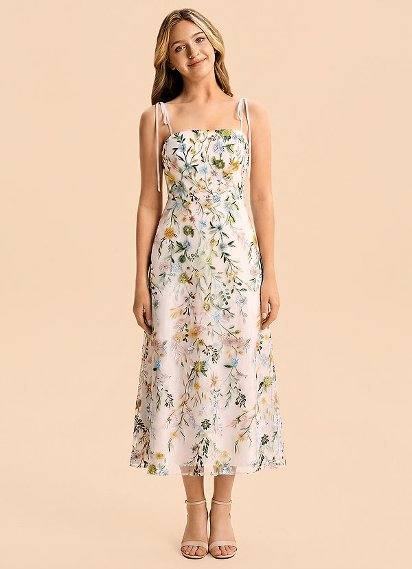 front Azazie Abigail Junior Formal Dress