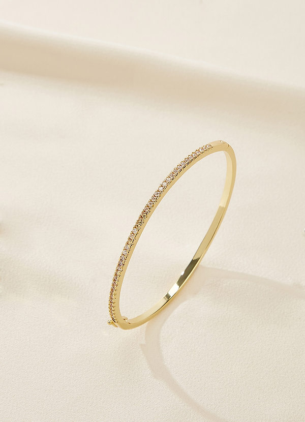 front Bracelet fin en strass