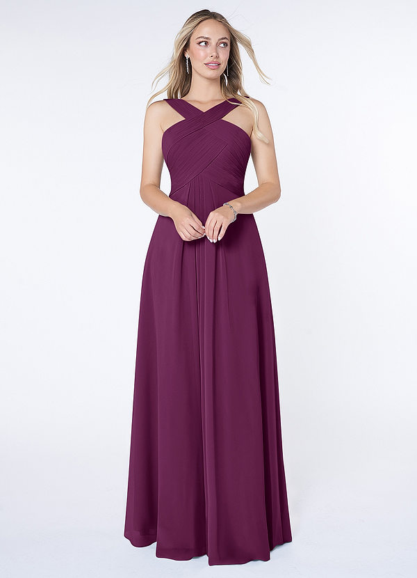 Raspberry Azazie Kaleigh Bridesmaid Dresses | Azazie