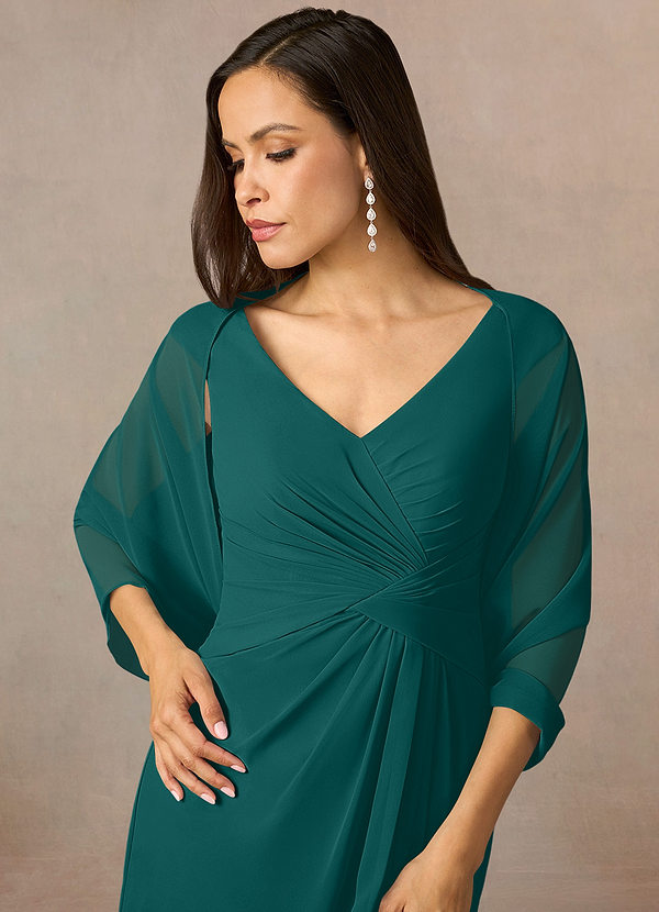 front Azazie Matching Color Sarah Chiffon Wrap