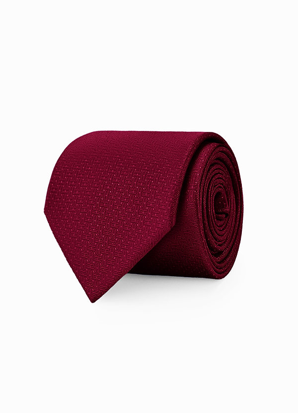 front Męski krawat z żakardowej faktury