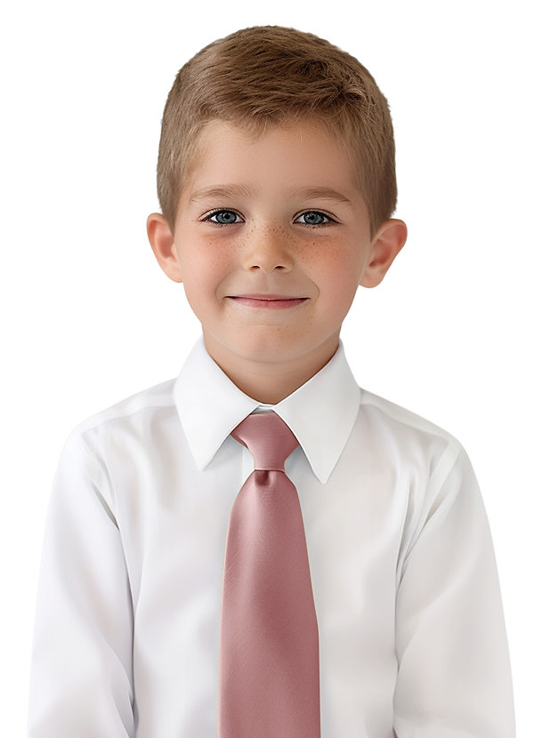 front Corbata de Niño de Satén Mate