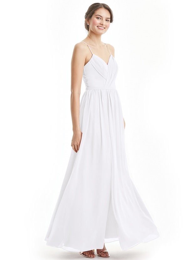  Azazie Cora Bridesmaid Dress  White Azazie 