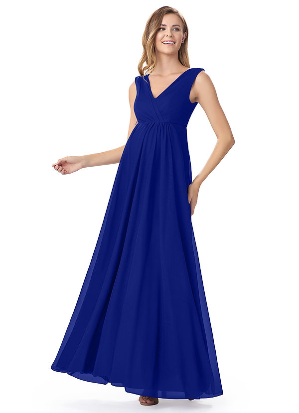  Azazie  Angelina Maternity  Bridesmaid  Dress  Royal Blue 