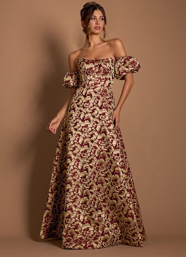 Eowyn Wine Maxi Dress image1