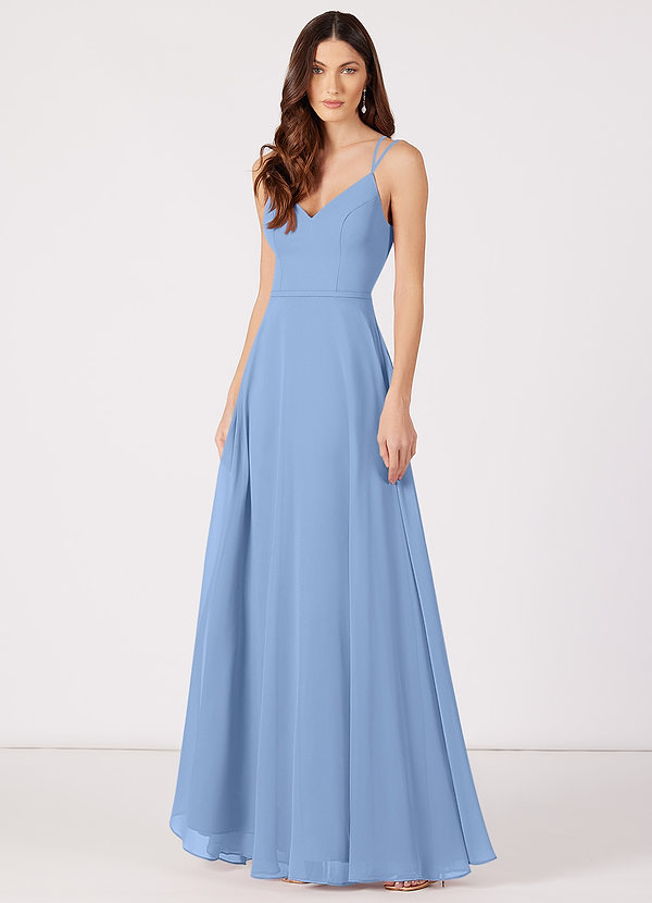 Steel Blue Azazie Janine Bridesmaid Dresses | Azazie