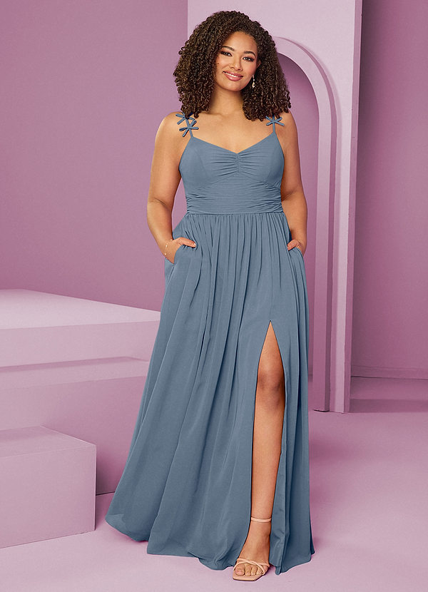 Barbie ♥ Azazie Bridesmaid Dresses Twilight A-Line Pleated Chiffon Dress image1