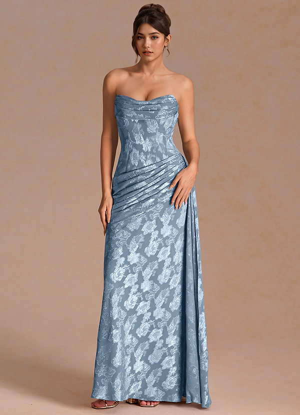 Zorah Dusty Blue Maxi Dress image1