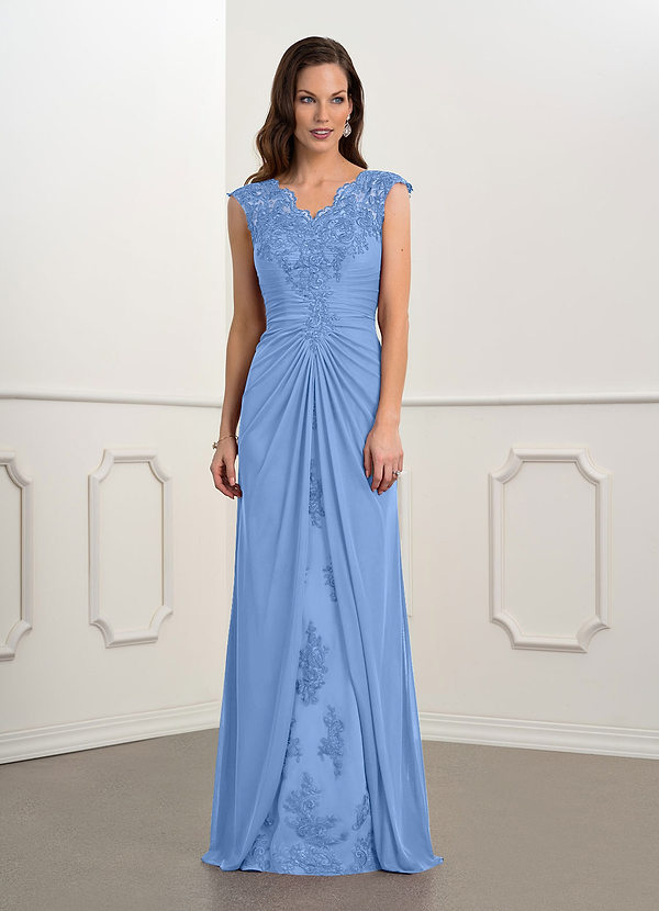 Steel Blue Azazie Jovie Mother of the Bride Dress Mother of the Bride ...