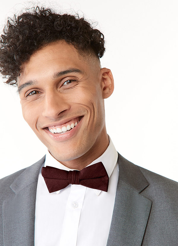 front Cotton Pre-Tied Bow Tie