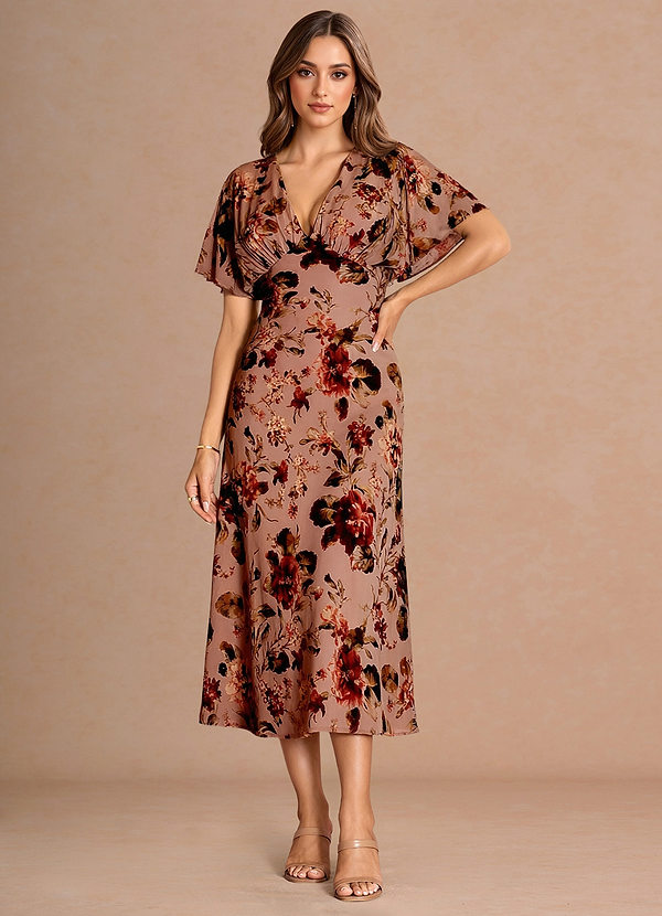 Robe Midi Mauve Multi Darla image1