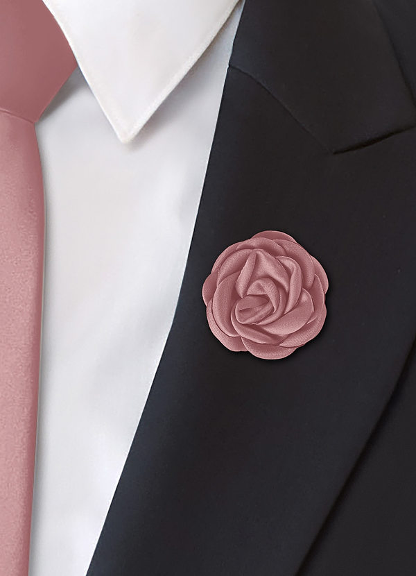 Matte Satin Floral Lapel Flower front