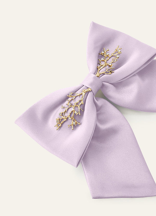 front Pinza para el pelo con lazo de rama de metal de color a juego