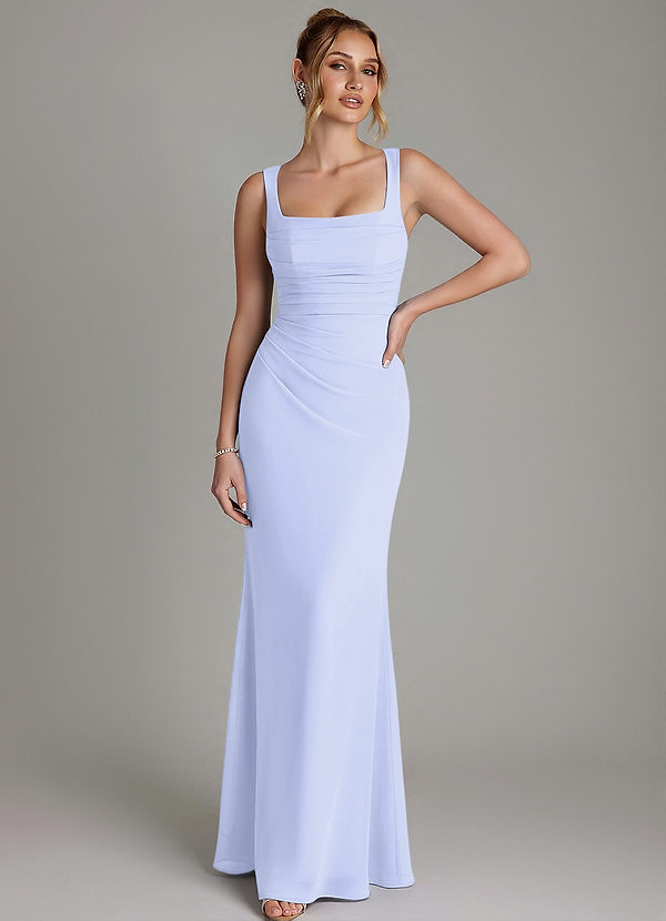 Agustina Bridesmaid Dresses Lavender Mermaid Corset Chiffon Dress image1