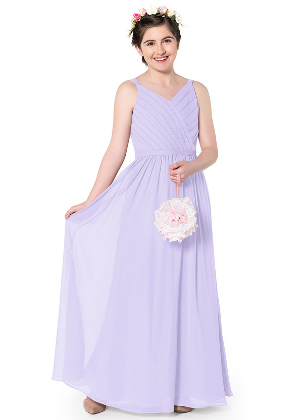  Azazie  Leanna  JBD Junior Bridesmaid  Dress  Lilac Azazie 