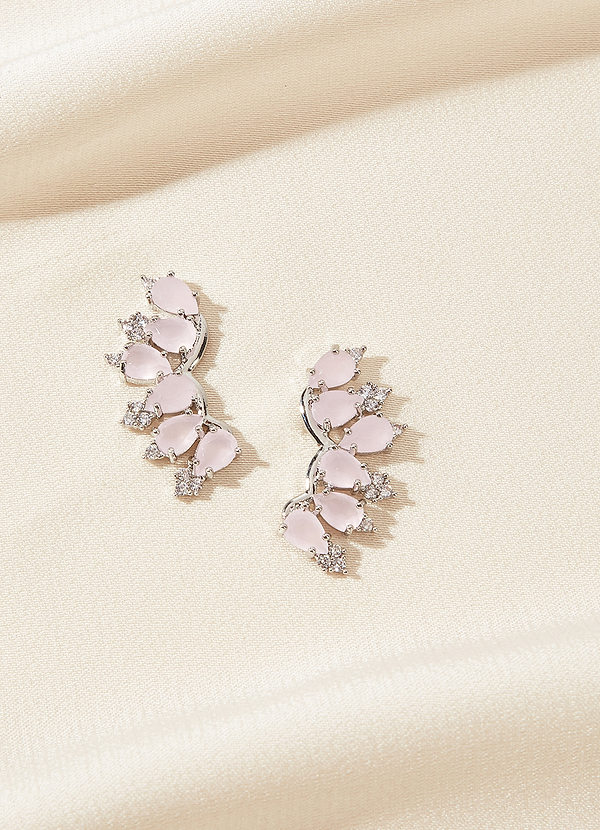 front Colored Crystal Constellation Earrings