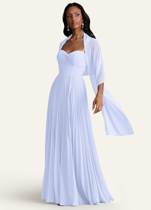 front Azazie Matching Color Ireland Chiffon Shawl