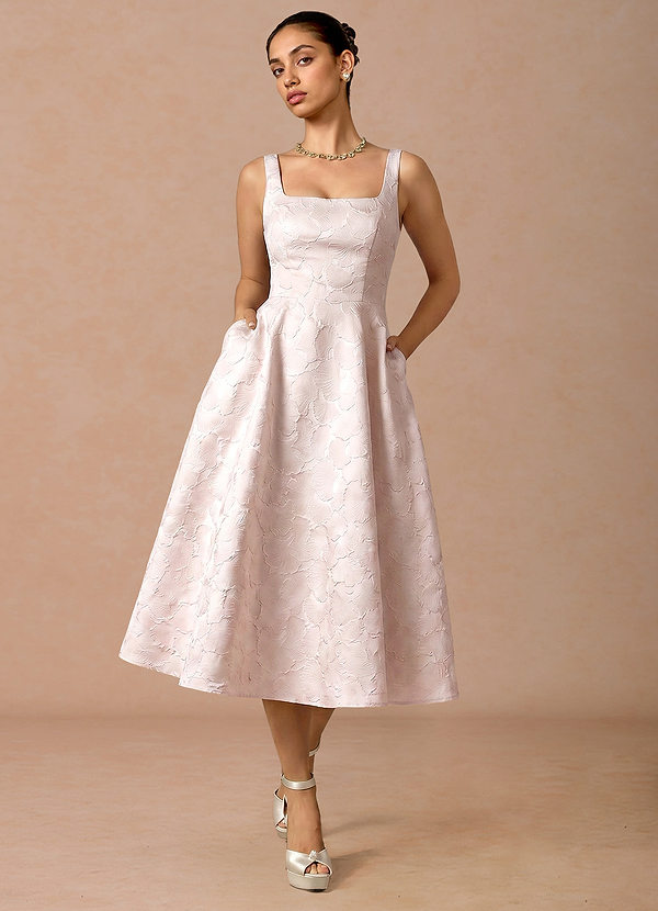 Effie Baby Pink Midi Dress image1