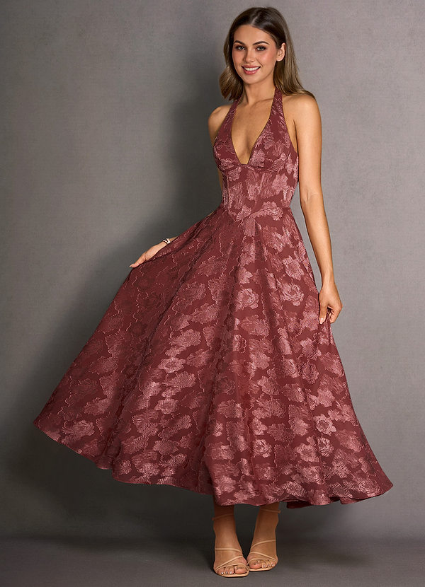 Isabeau Vintage Rose Midi Dress image1