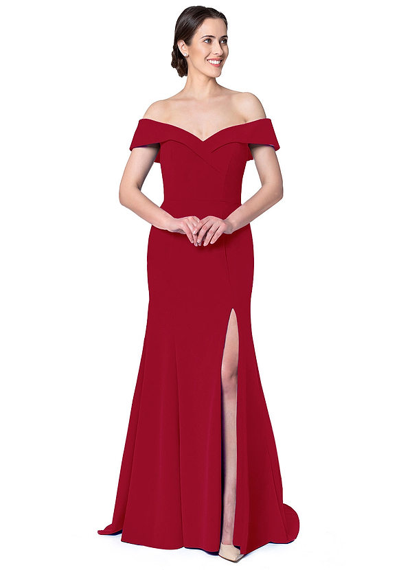 Annabelle Doble Tirantes Gasa Vestidos De Dama De Honor Azalea Tallas Grandes