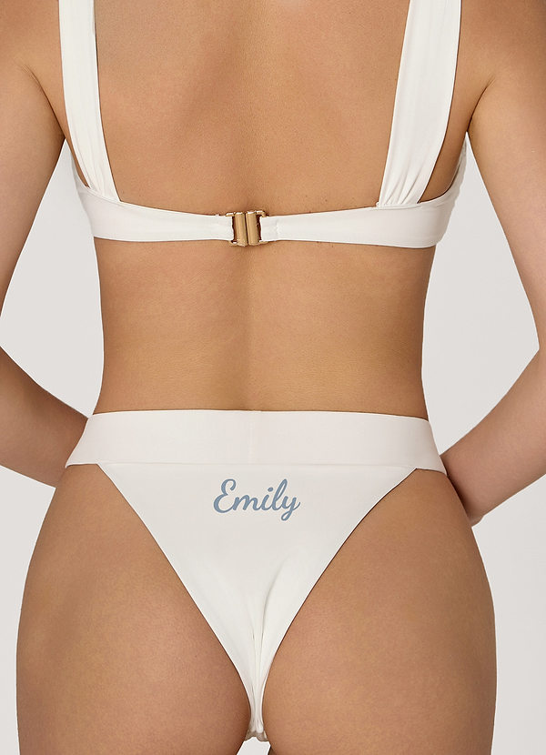 front Personalized Elara High-Waisted Bikini Set